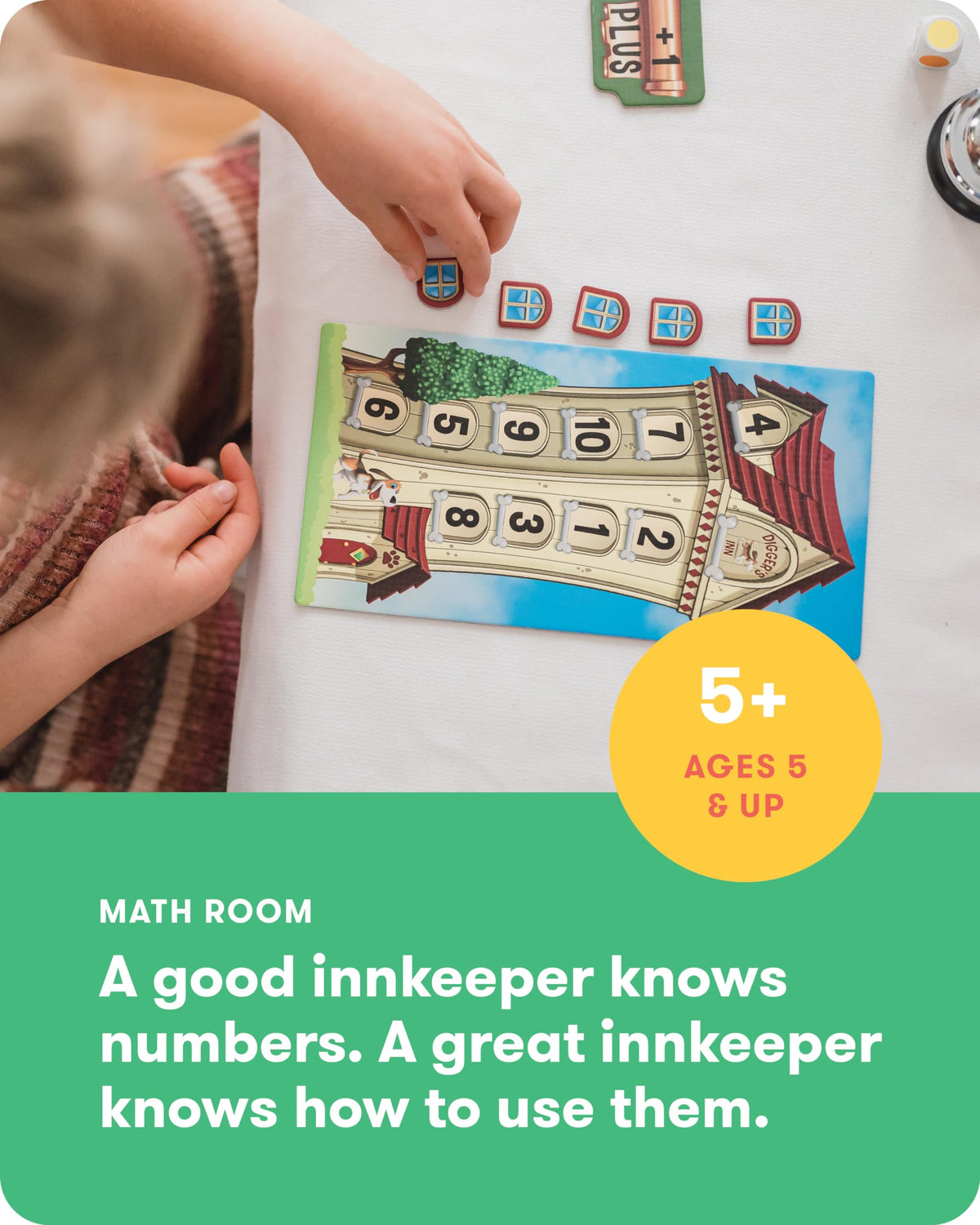 Math Room - Educational Game - Quick Thinking & Fun Games for Kids Ages 5 & Up - Fast Solving Addition & Subtraction Game - 2 to 4 Players