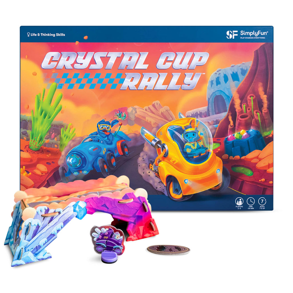 Crystal Cup Rally - Educational Kids Game - Develops Reasoning Skills, Planning, & Strategic Thinking - 2-5 Players, Ages 7 & Up