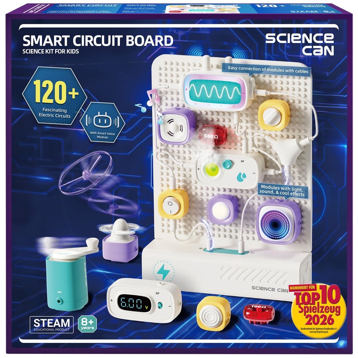 Science Can STEM Circuit Board for Kids w/ 120 Projects