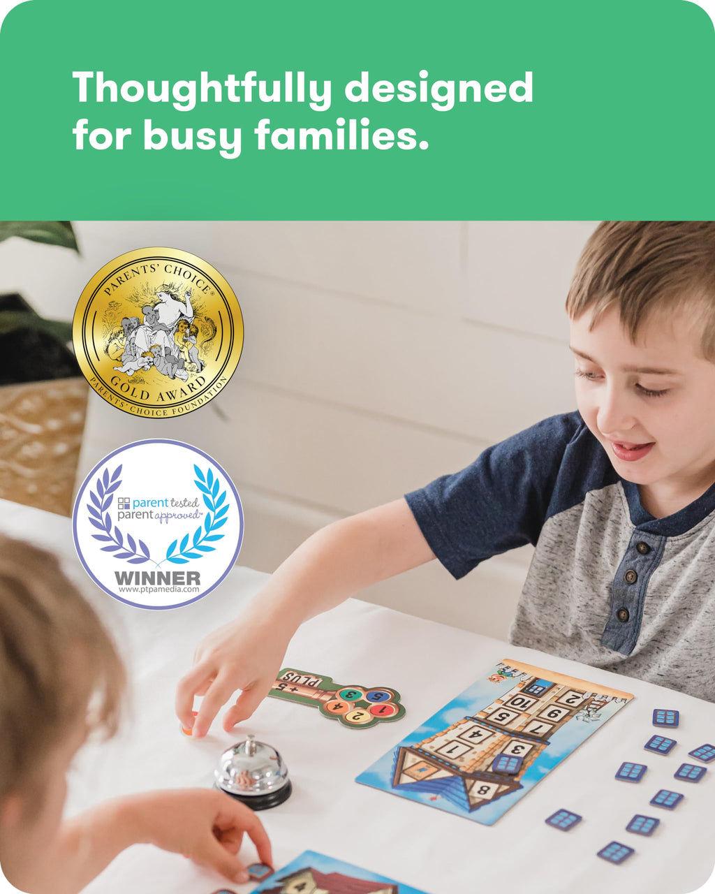 Math Room - Educational Game - Quick Thinking & Fun Games for Kids Ages 5 & Up - Fast Solving Addition & Subtraction Game - 2 to 4 Players