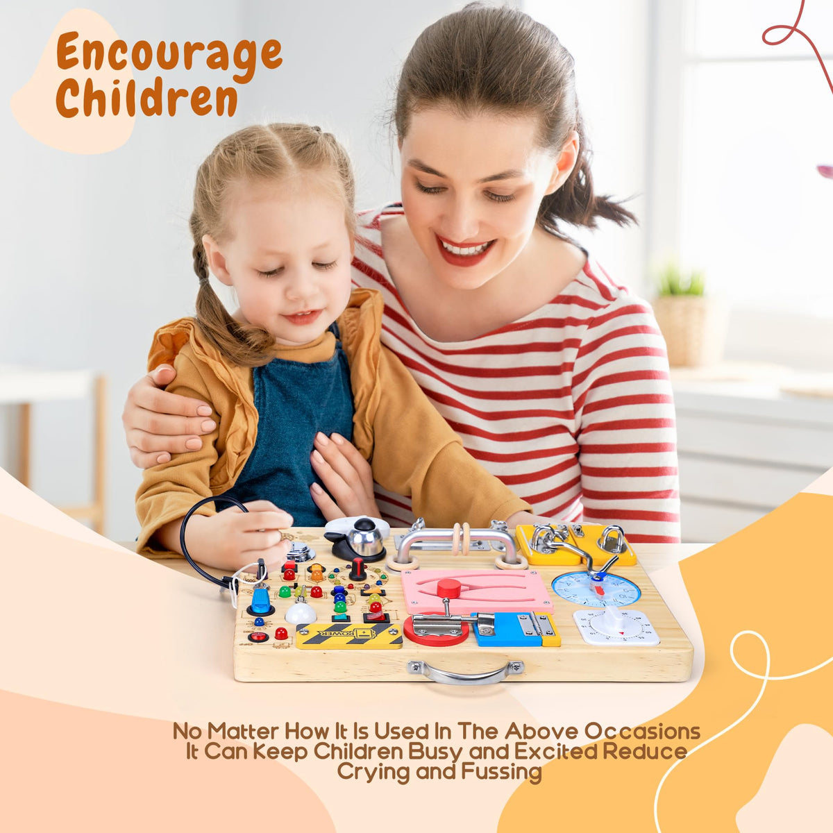 Montessori fine motor busy board