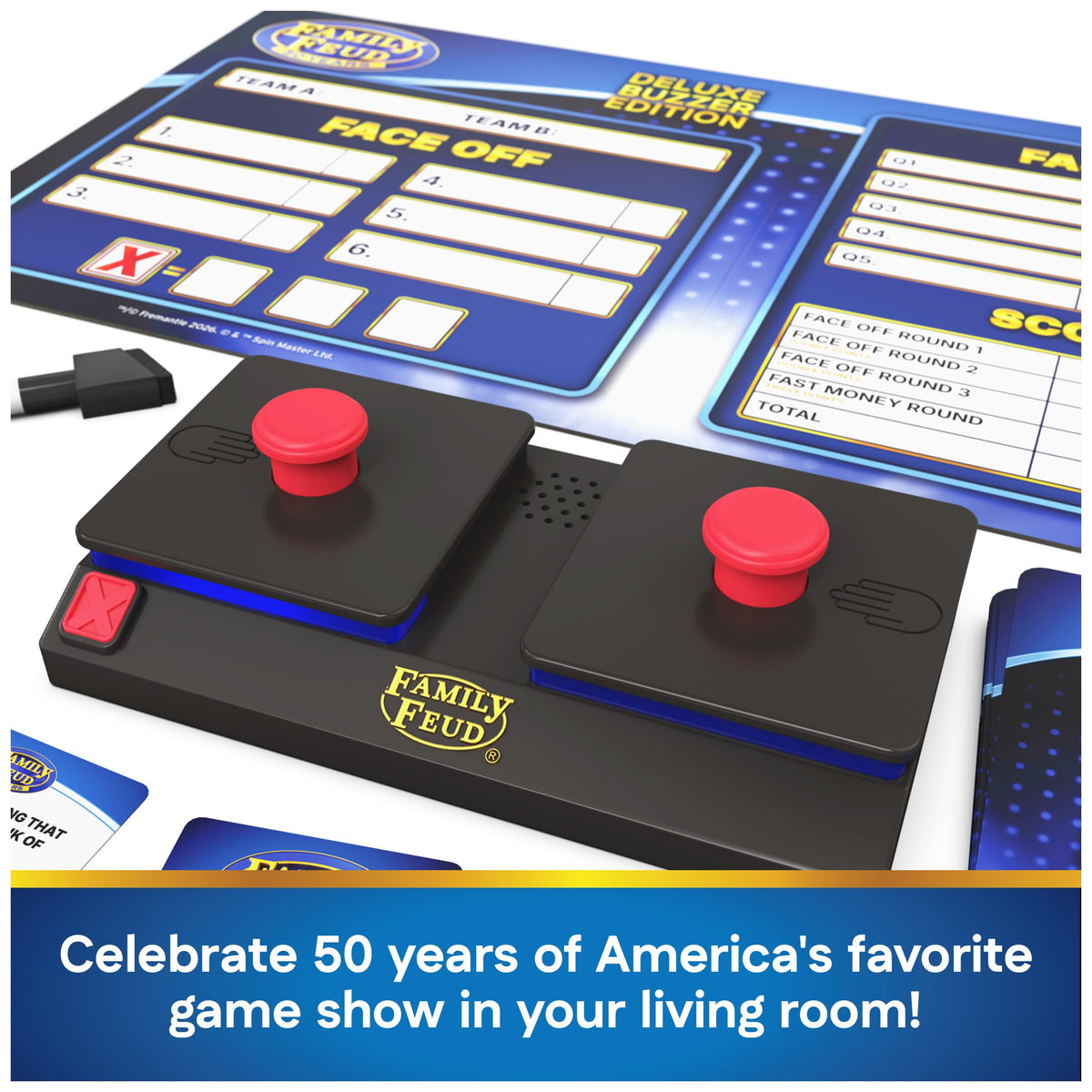 Family Feud: Deluxe Buzzer Edition Board Game