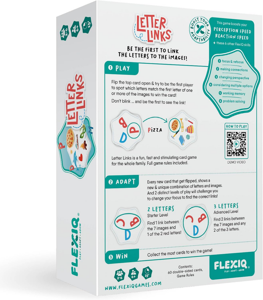 Letter Links — Word Match Game by FlexiQ, Brain Teasers for Kids 6+