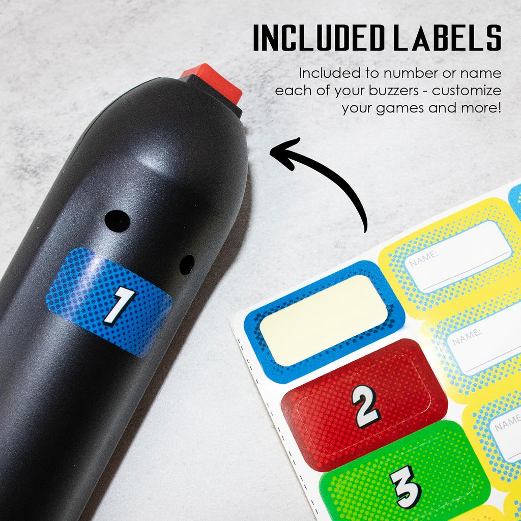 Digital Buzzer System Upto 4-8 Players Fun Educational Quiz & Trivia Challenge