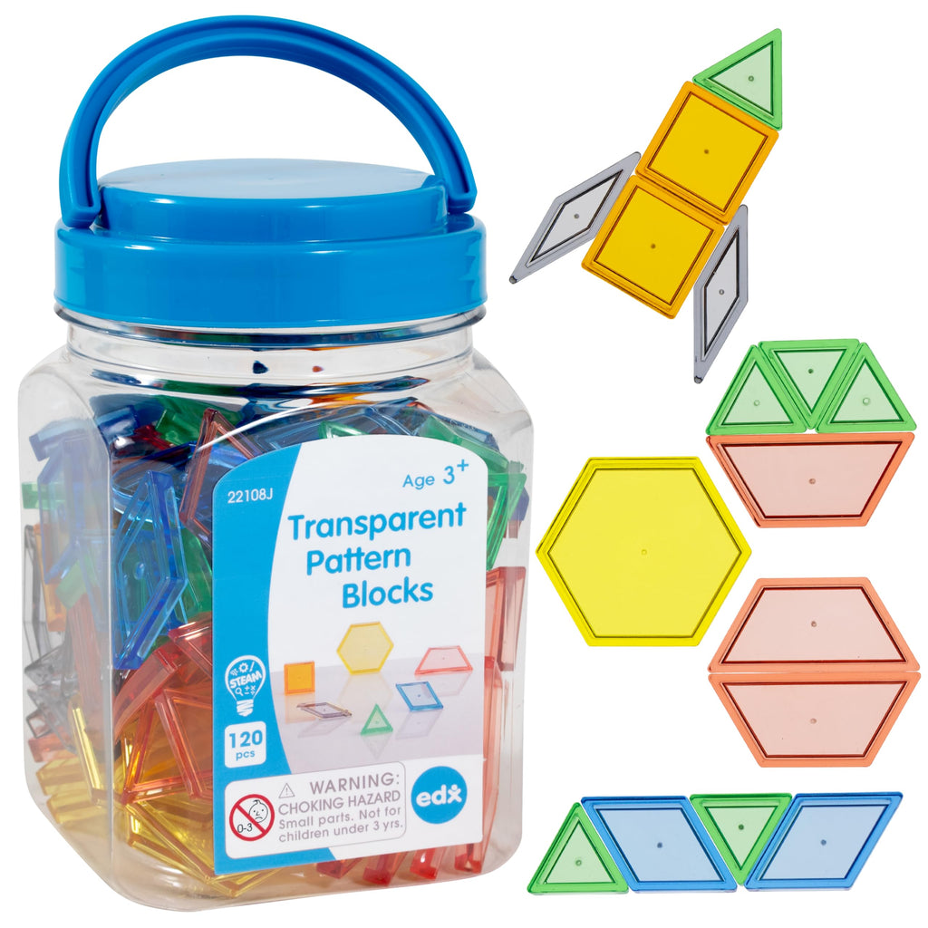 edxeducation Transparent Pattern Blocks