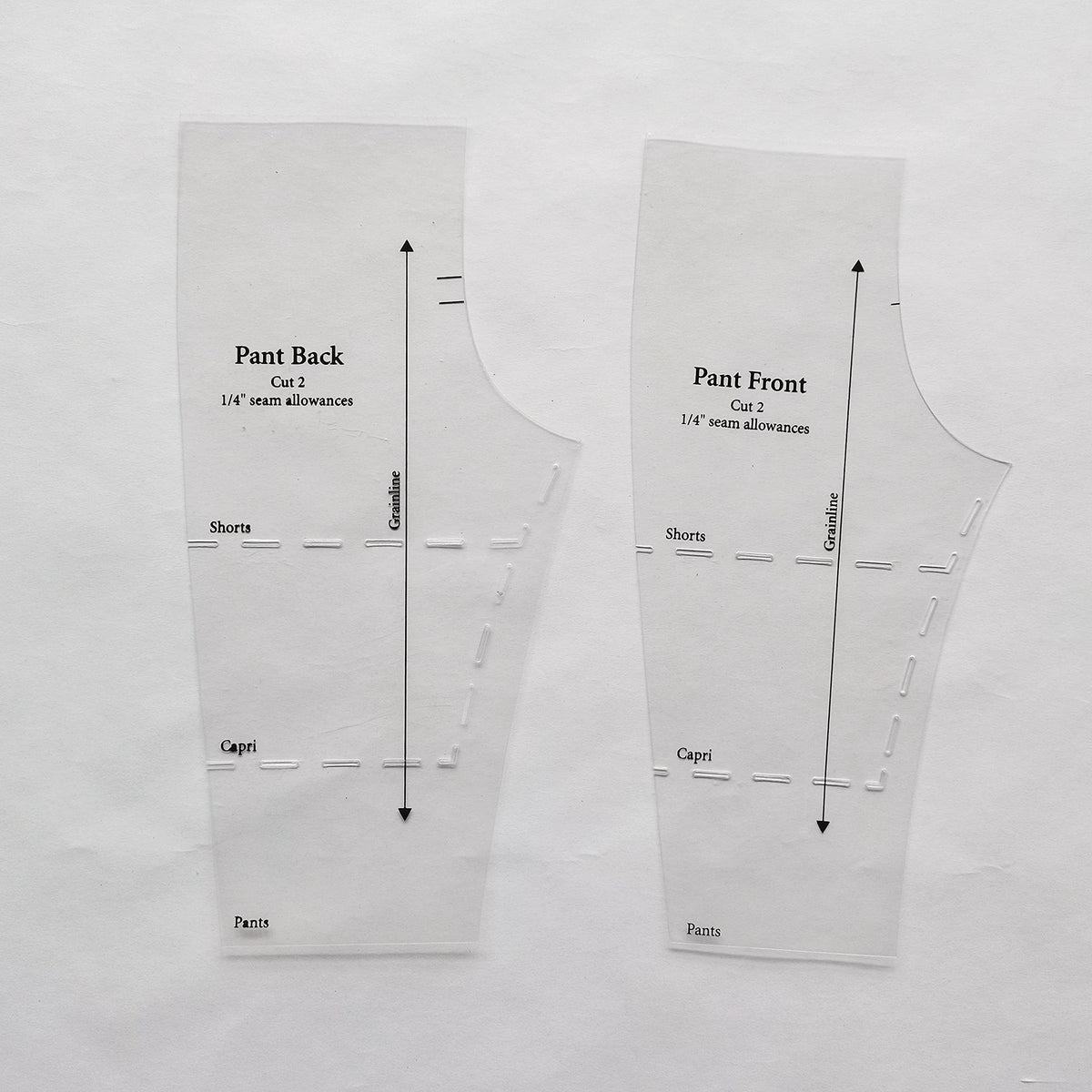 Learn to Sew Quick Trace Doll Fashions Templates for 18" Dolls with 5pcs Quilting Rulers and Sewing Instruction