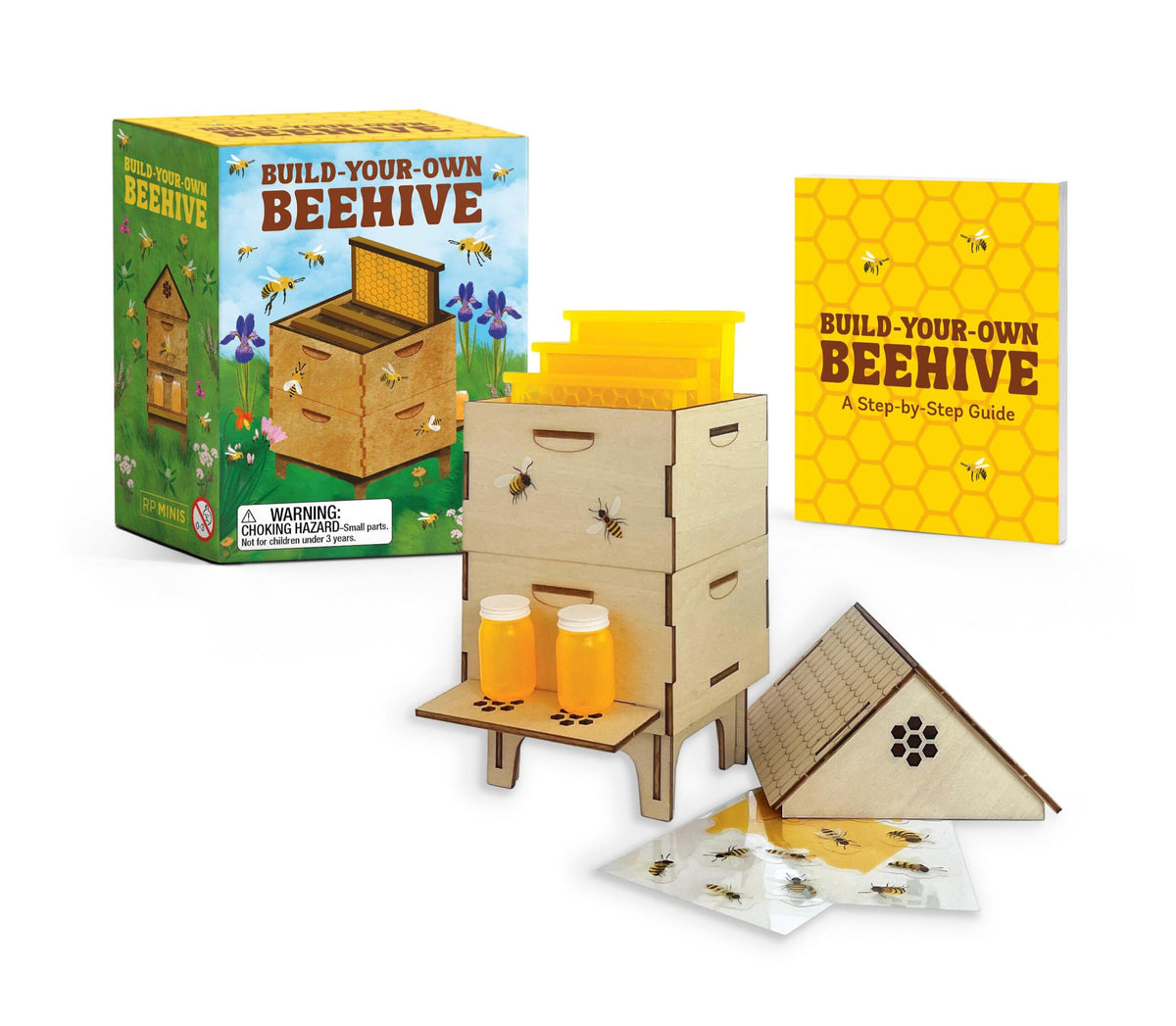Build Your Own Mini Beehive Kit with an Illustrated Beekeeping Book