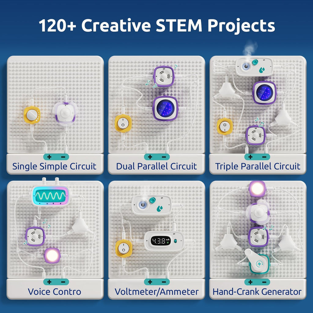Science Can STEM Circuit Board for Kids w/ 120 Projects