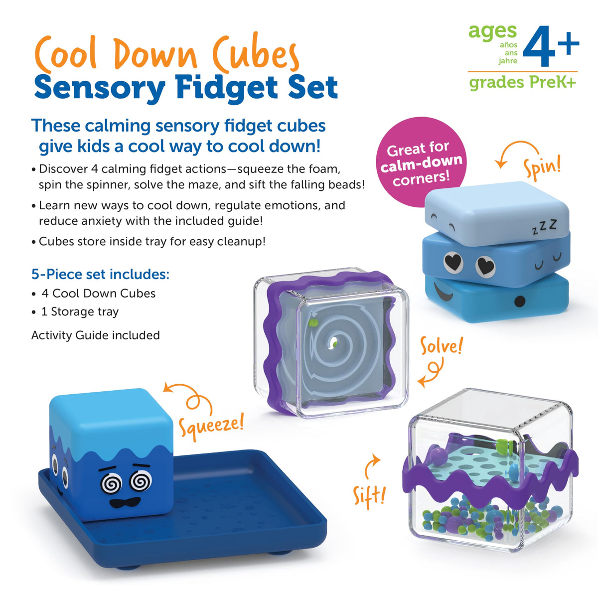 Learning Resources Cool Down Cubes Sensory Fidget