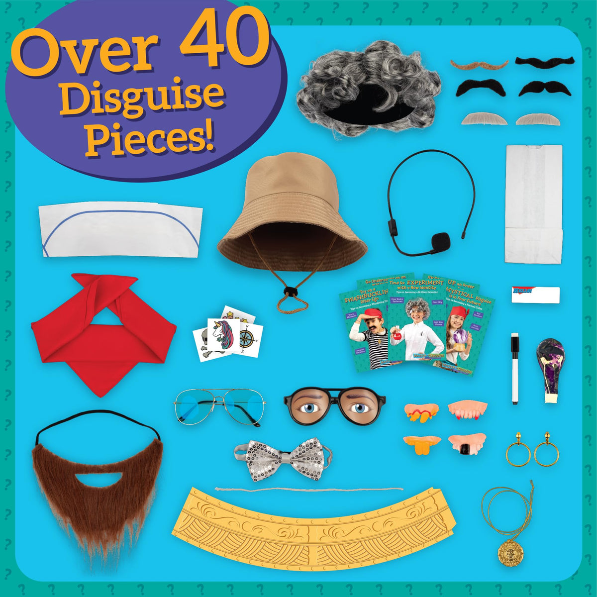 Performing Arts Costume Kit – 40+ Accessories with Character Cards | Creative Thinking, Storytelling, Arts Education
