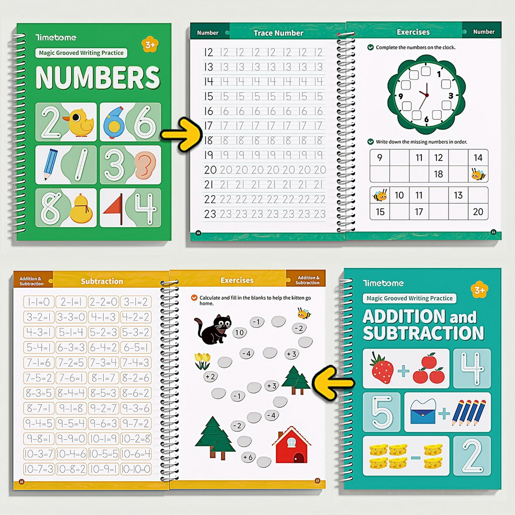 Magic Grooved Writing Practice Books