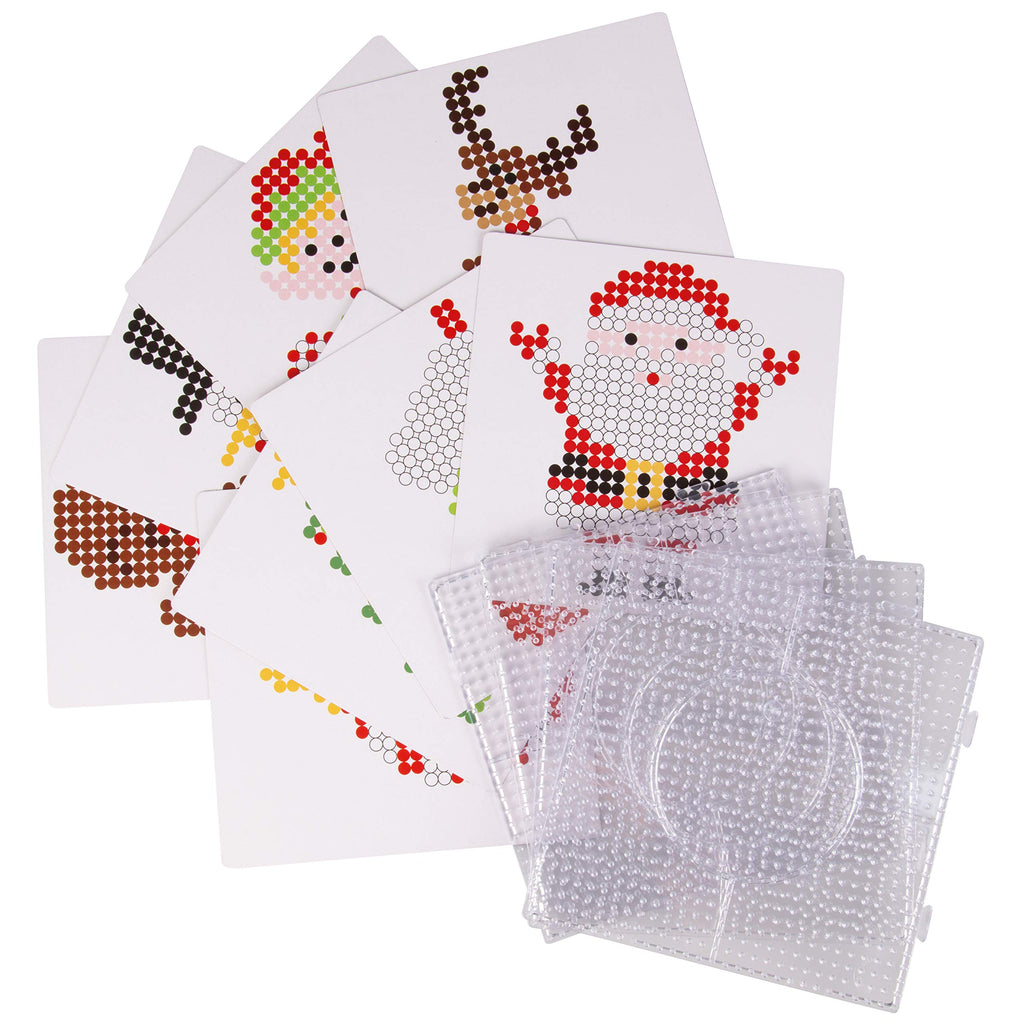 Christmas Fuse Bead Craft Kit | Create Colorful Christmas Ornaments While Building Creativity, Concentration & Fine Motor Skills