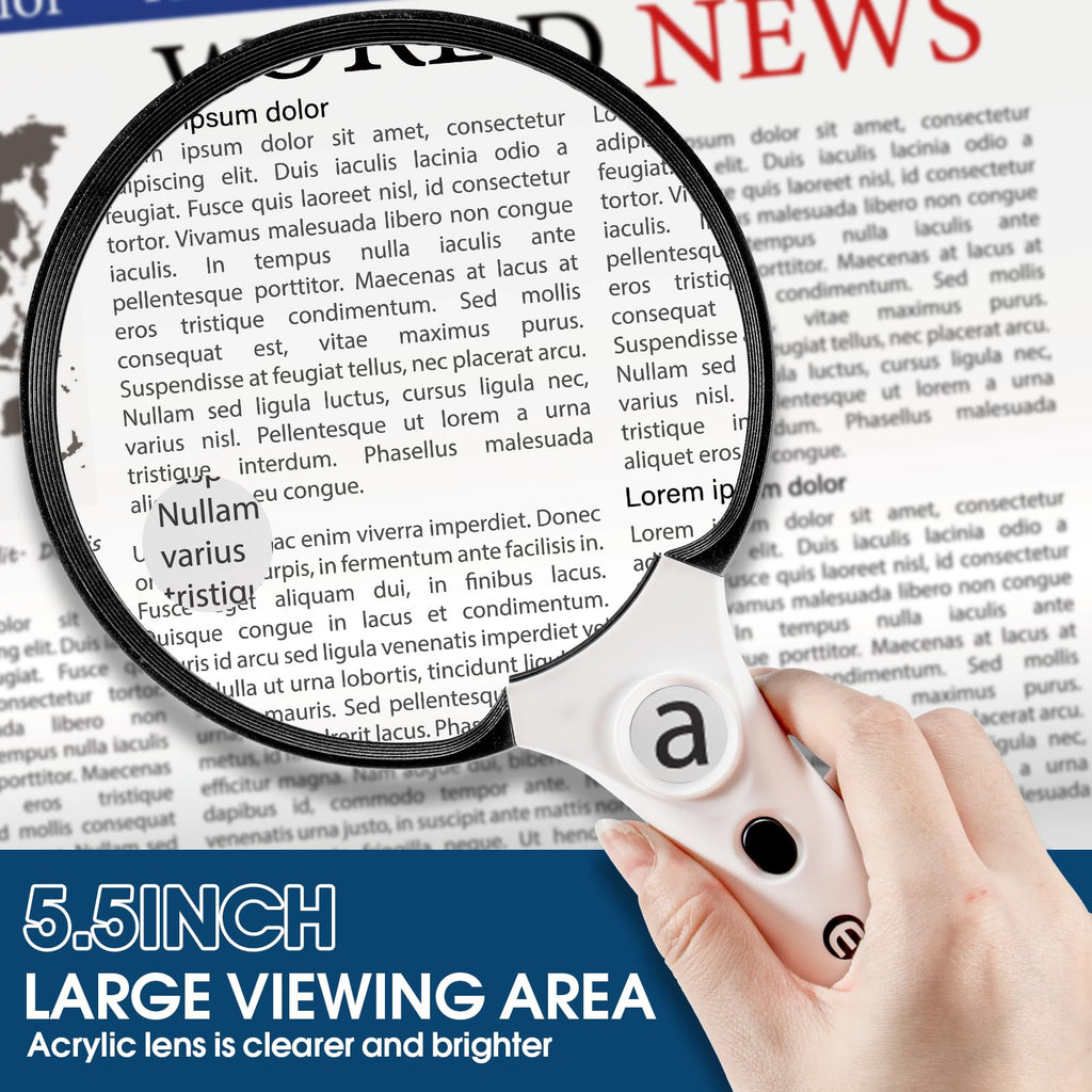 Large Magnifying Glass with Light