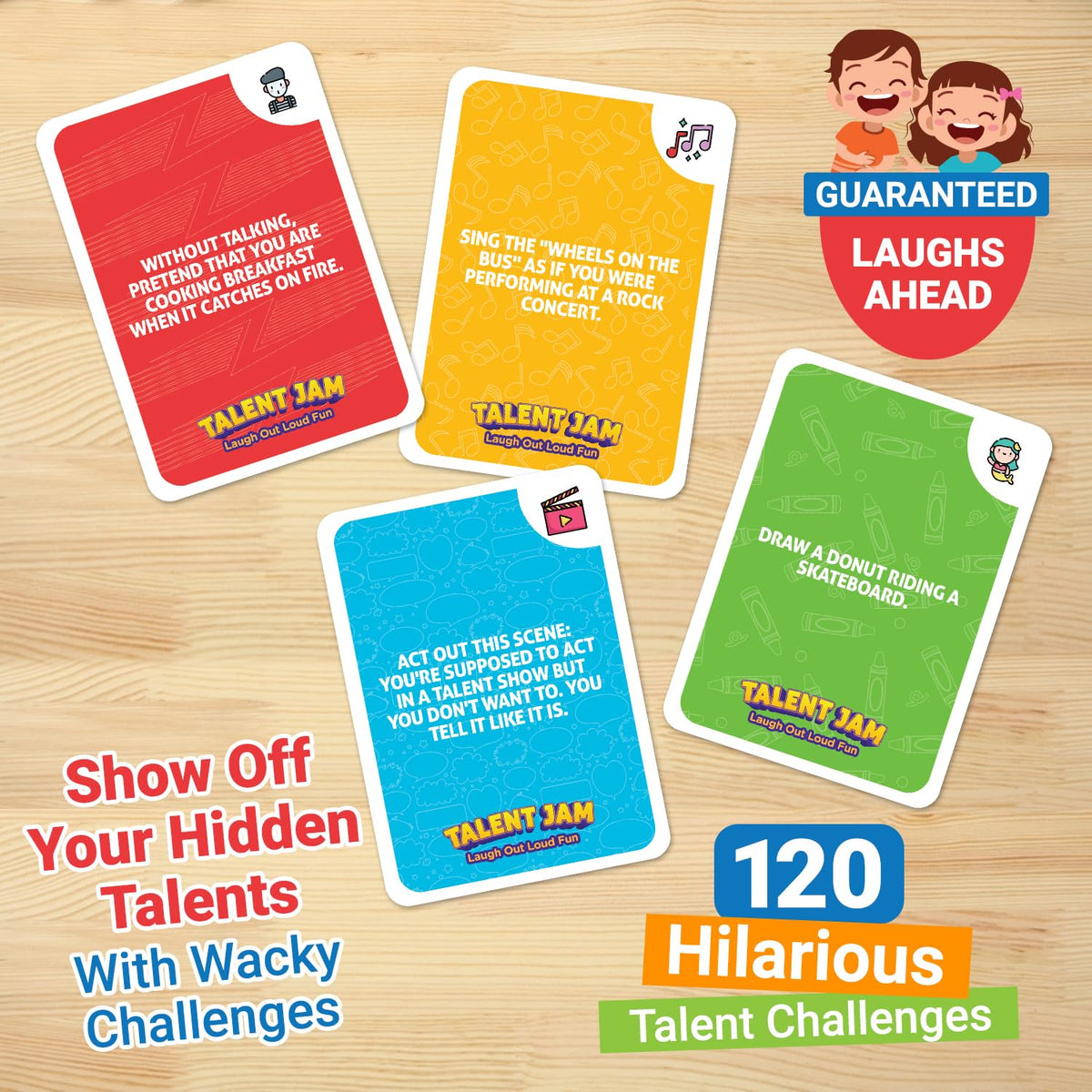 Talent Jam Performing Arts &amp; Creative Expression Game – 120 Drama, Music, Movement & Art Challenges
