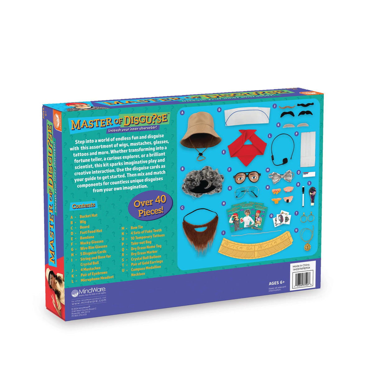 Performing Arts Costume Kit – 40+ Accessories with Character Cards | Creative Thinking, Storytelling, Arts Education