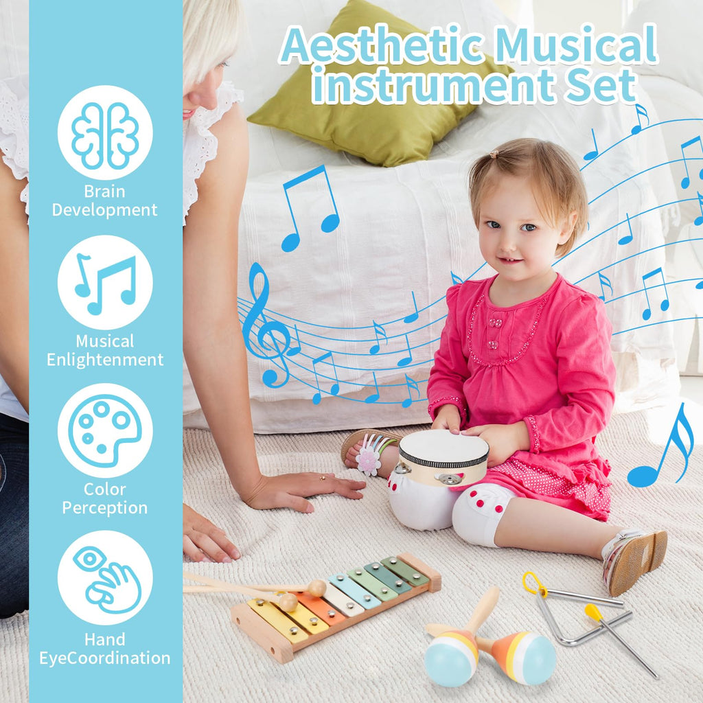 Musical Instruments Set Wooden Montessori