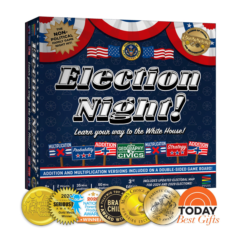 Race to the White House – Educational Math, U.S. Geography &amp; Electoral College Strategy Board Game | Ages 8+