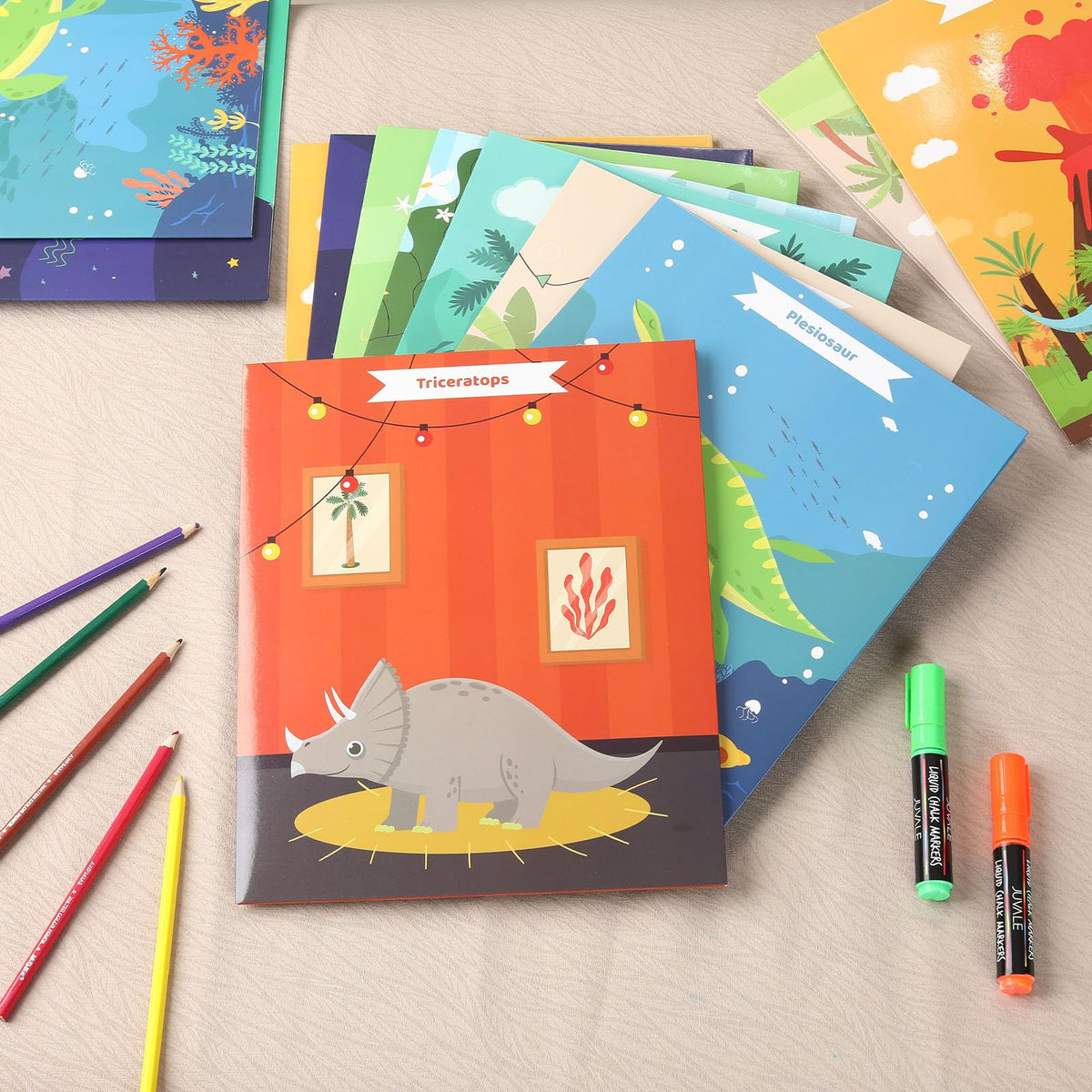 Dinosaur-Themed School Supply Set –  149 Pieces Essential School Supplies & Creative Art Materials