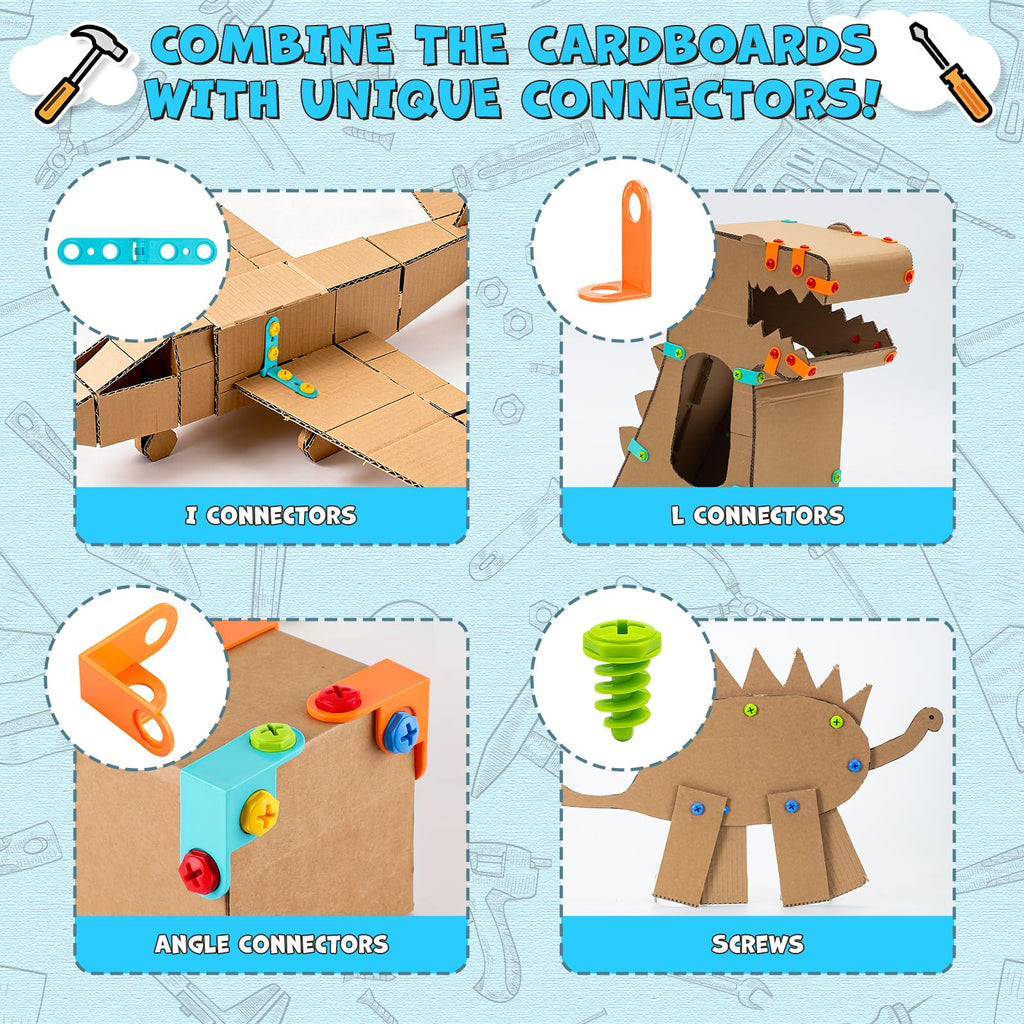 300PCS Cardboard Cutter  Cardboard Tools Set Ages 5+