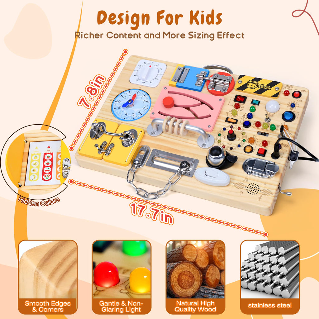 Montessori fine motor busy board