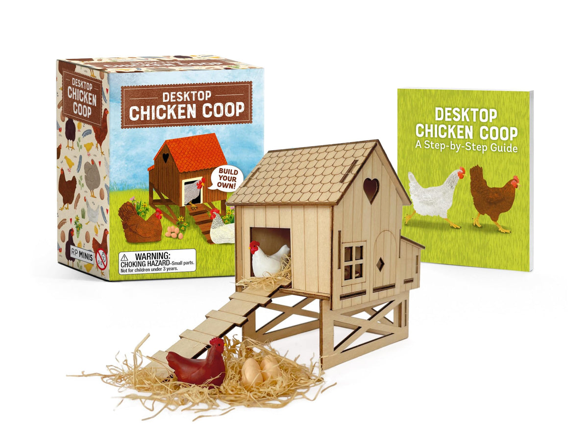 Build Your Own Mini Chicken Coop Kit with Illustrated Poultry Guide