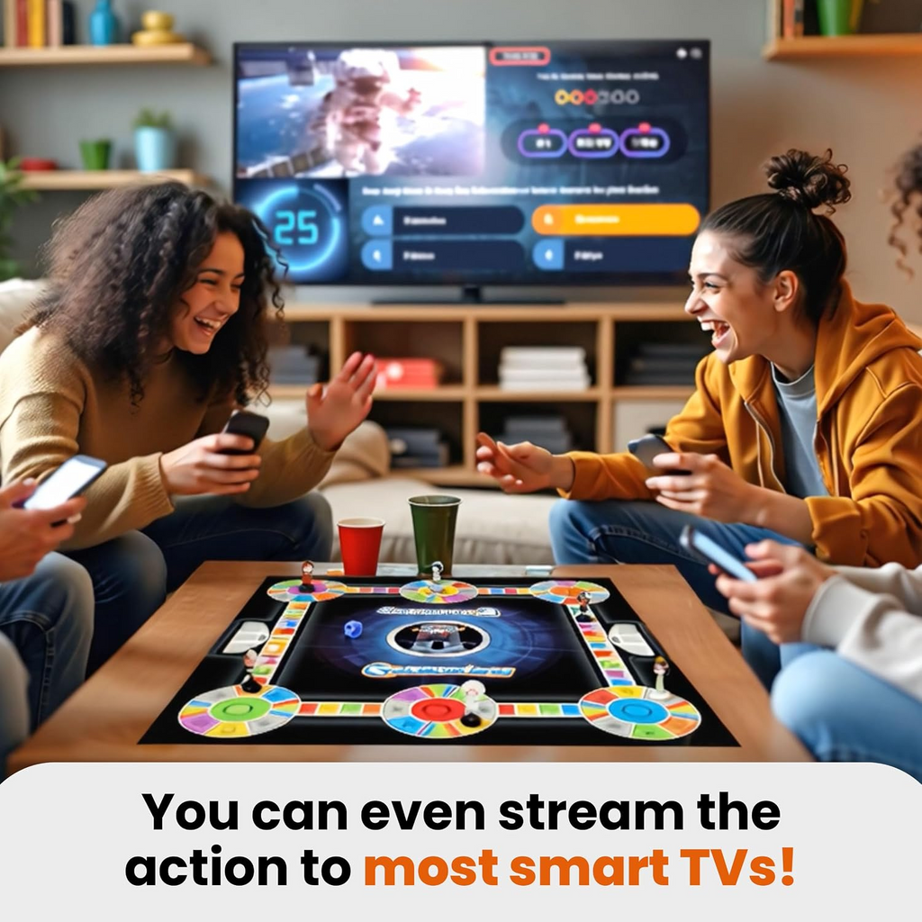 Outsmarted App-Connected Live Quiz Show Board Game - 2026 Edition, Ages 8+