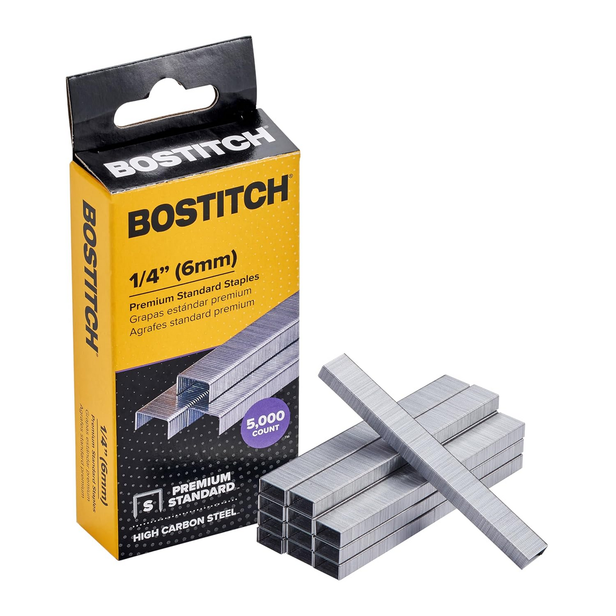 Bostitch Office Bostitch SBS1914CP Standard Staples, 1/4" Leg Length (Box of 5000)