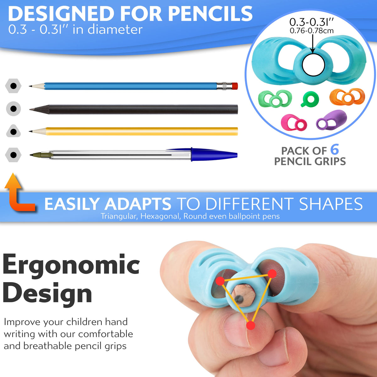 Pencil Grips for Handwriting