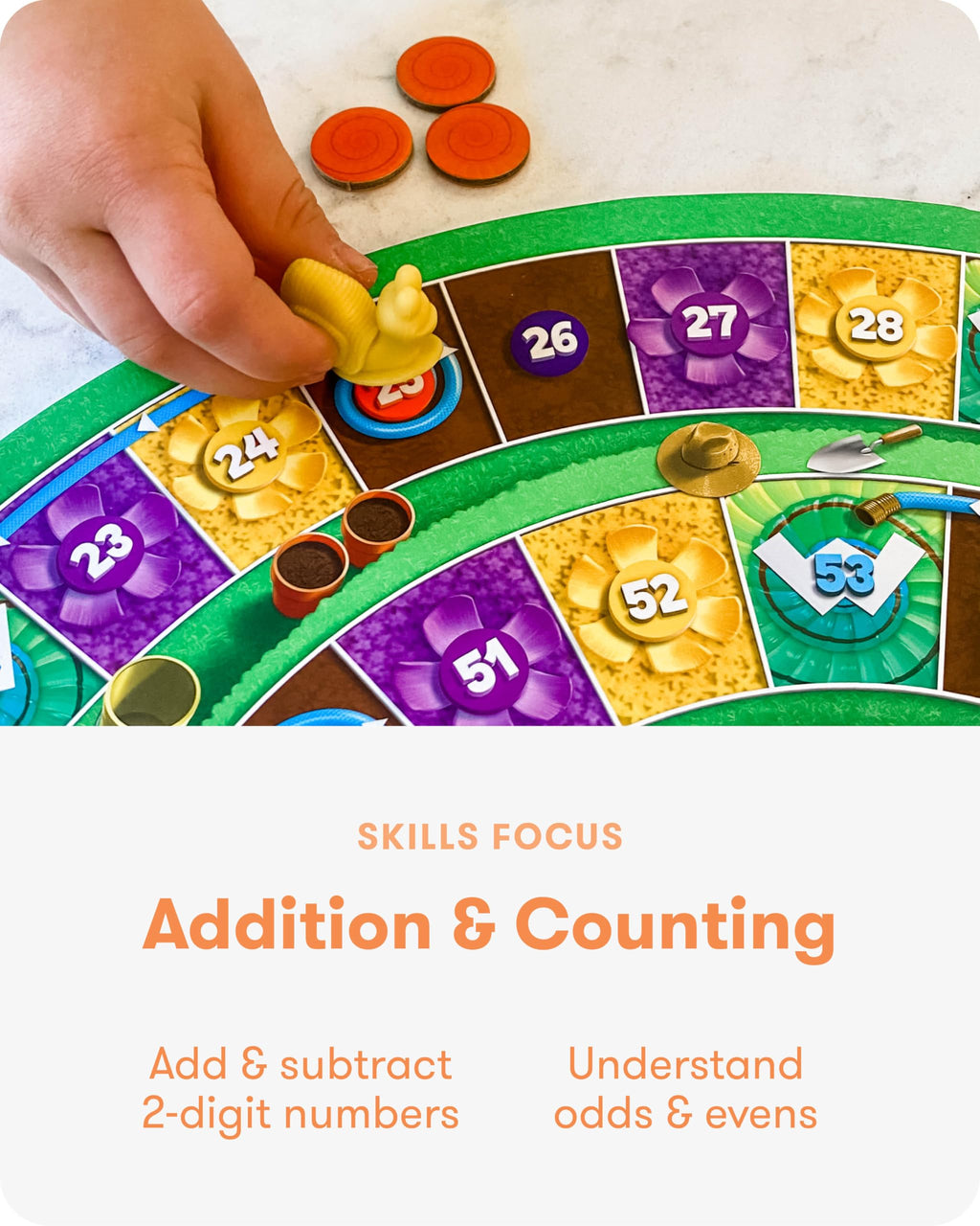 Whirly’s World - Educational Board Game for Kids - Math Game to Teach Concept of Even & Odds - 2-6 Players, Ages 6 & Up