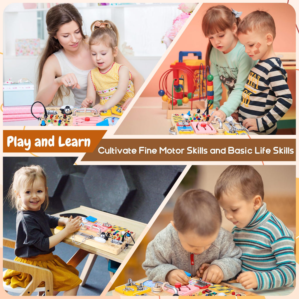 Montessori fine motor busy board