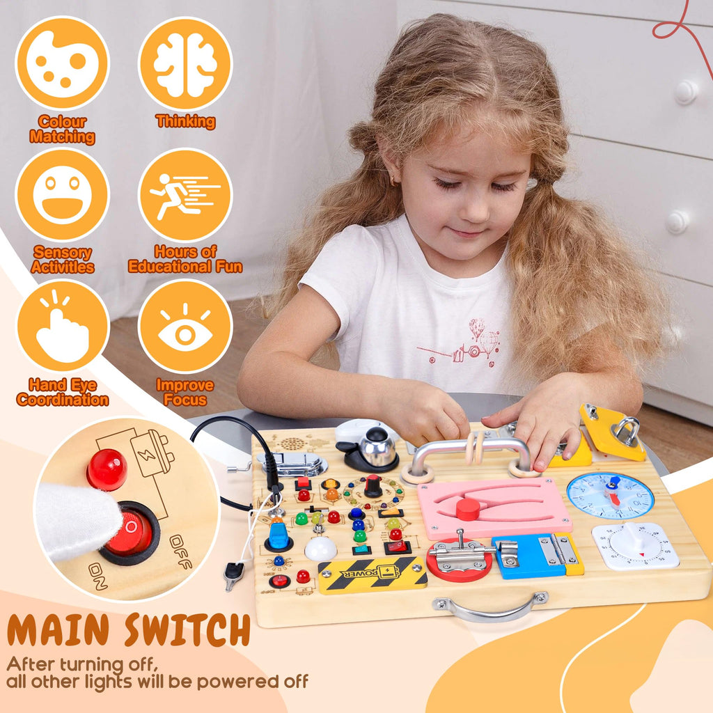 Montessori fine motor busy board