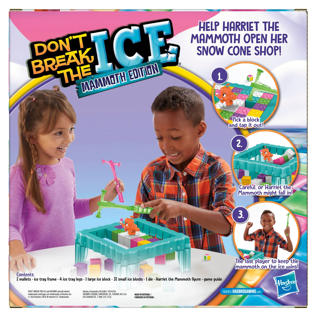 Don't Break The Ice Fine Motor Skills & Color Recognition Mammoth Strategy Game – Ages 3+