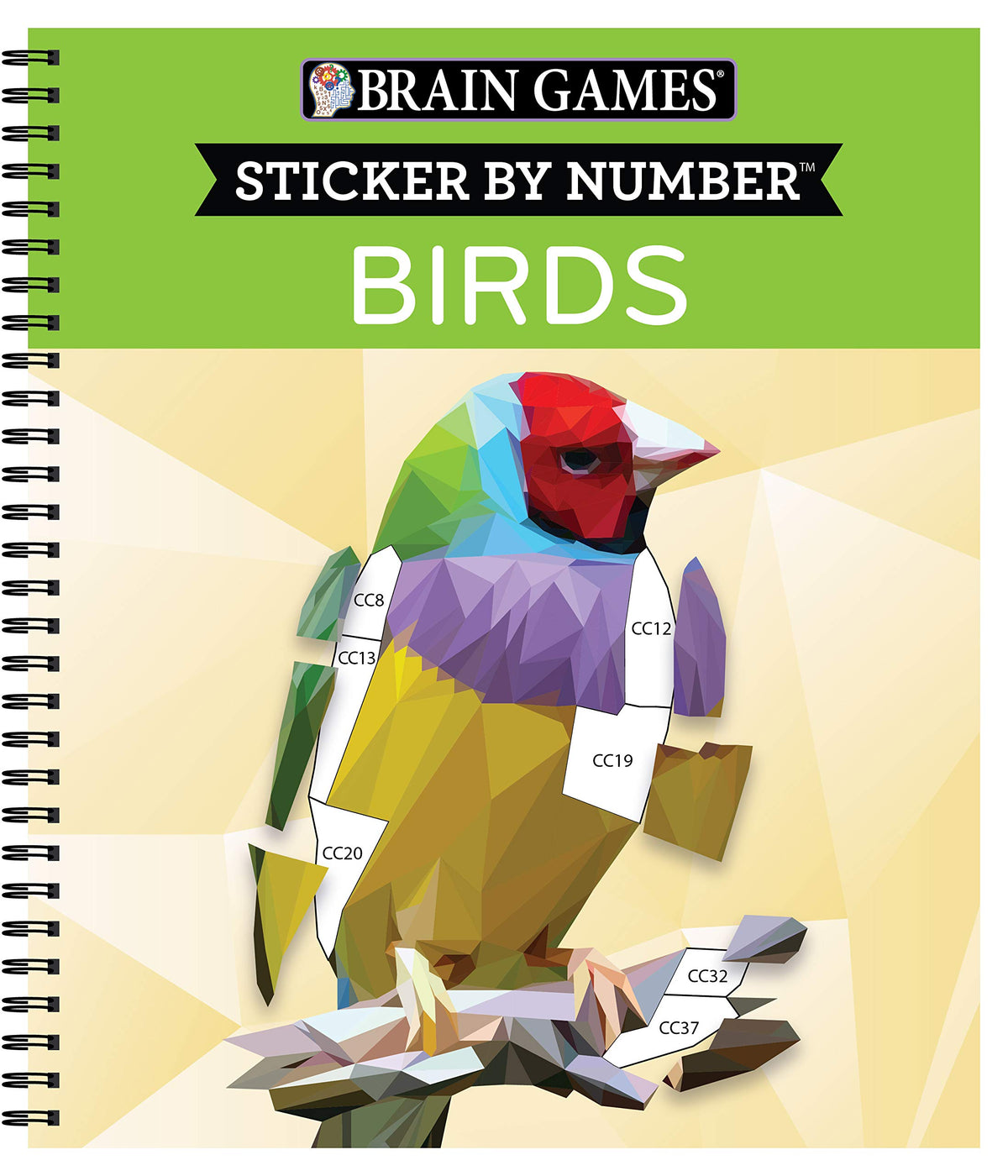 Brain Games - Sticker by Number: Birds - 2 Books in 1 (42 Images to Sticker)