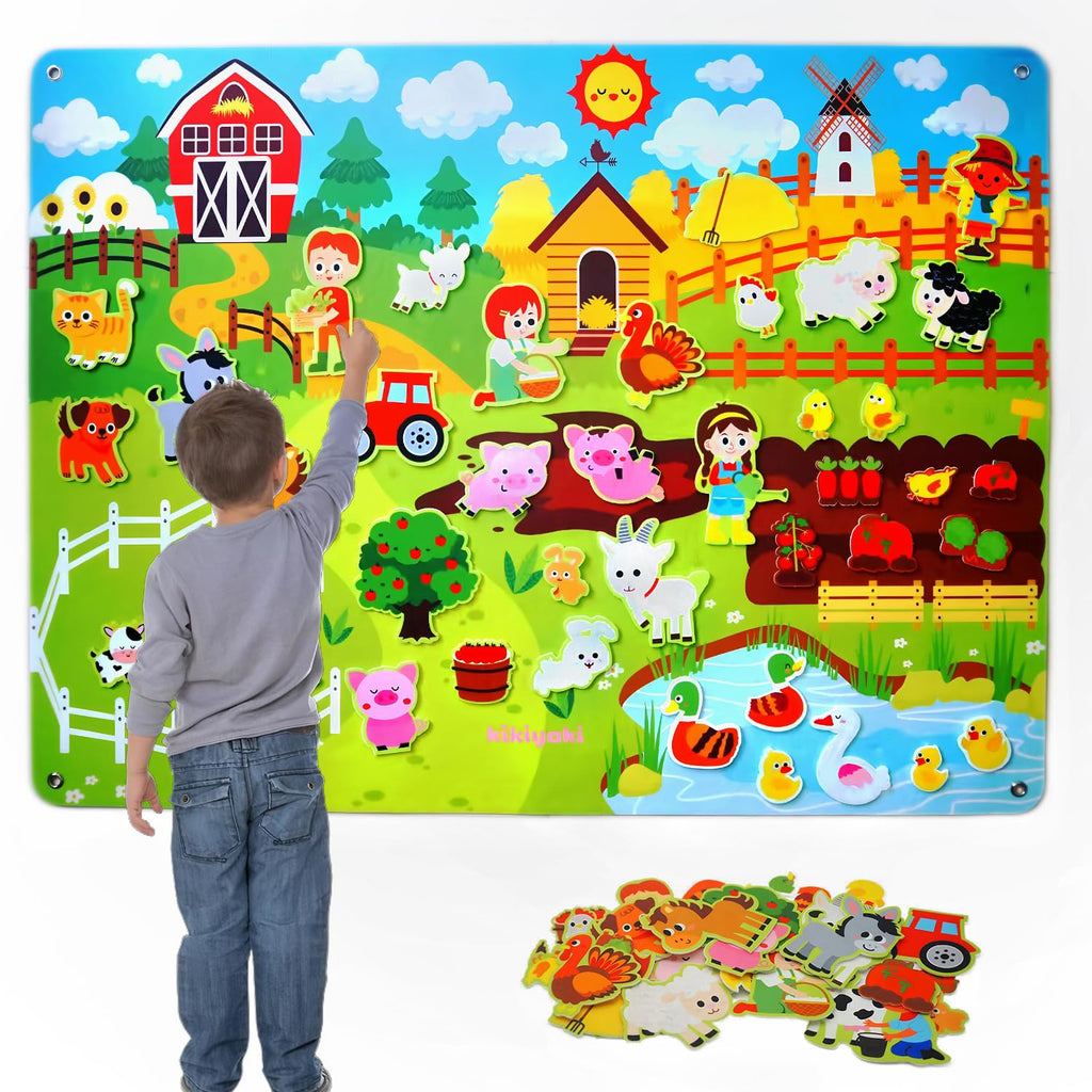 Felt Board, Farm Animals Story Set for Children Play