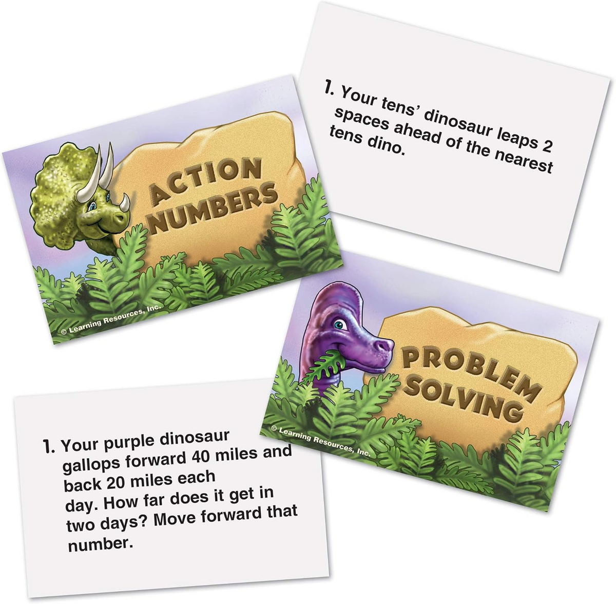 Learning Resources Dino Math Tracks Game
