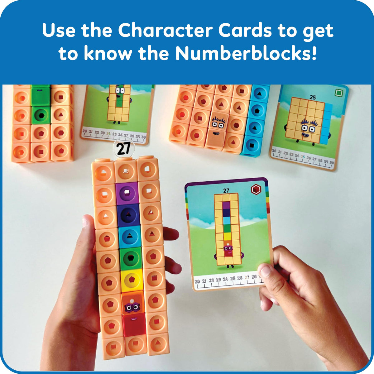 hand2mind MathLink Cubes Numberblocks 21-30 Activity Set, Ages 3+