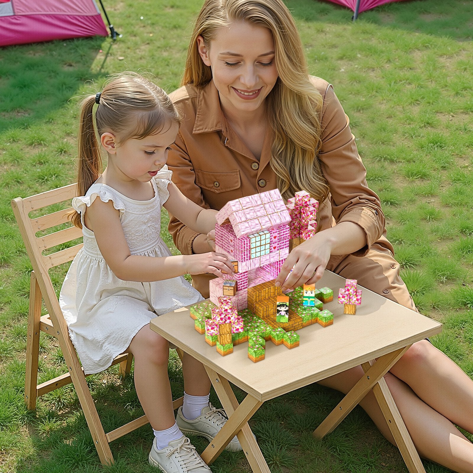 Magnetic Blocks 100 PCS Princess Castle Set STEM Montessori Sensory Educational Toys