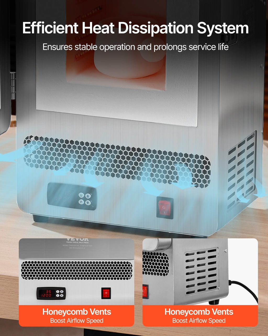 Tabletop Kiln Melter, 1500W Electric Kiln, 2192℉ For Wax Casting, Clay DIY, Metal Tempering, Glazing On Pottery, Silver