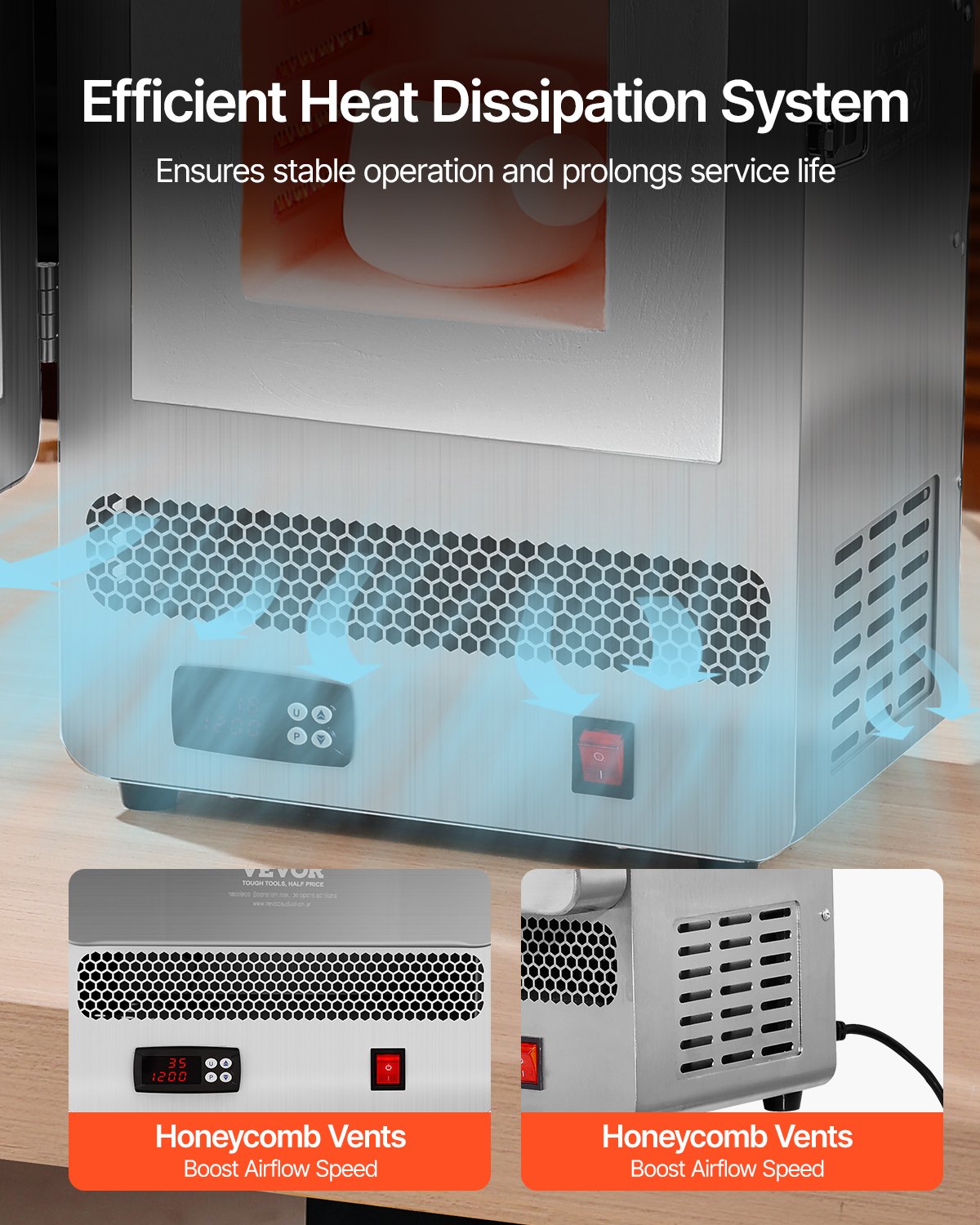 Tabletop Kiln Melter, 1500W Electric Kiln, 2192℉ For Wax Casting, Clay DIY, Metal Tempering, Glazing On Pottery, Silver