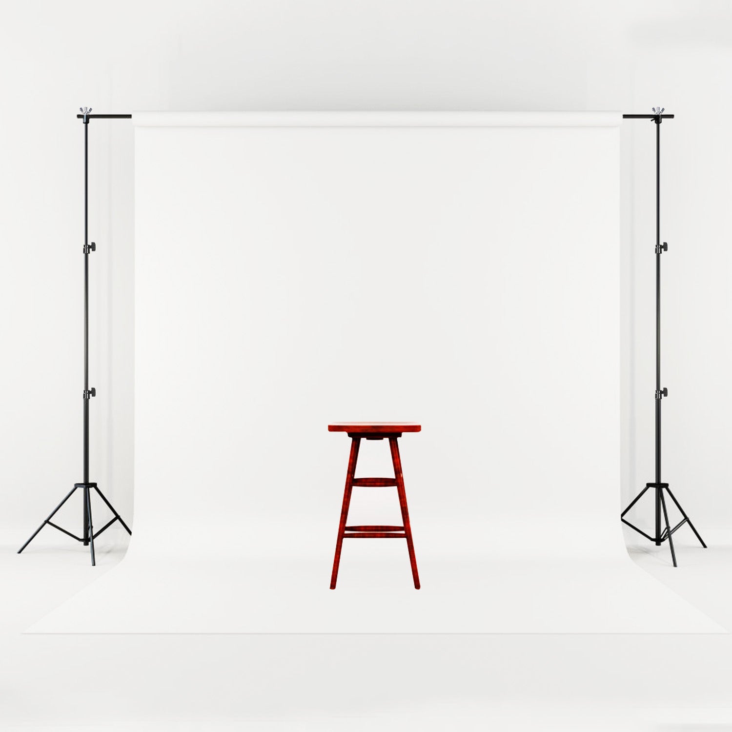 6.5 X 10ft Photo Video Backdrop Stand Adjustable Heavy Duty Set With Carrying Bag Clamps