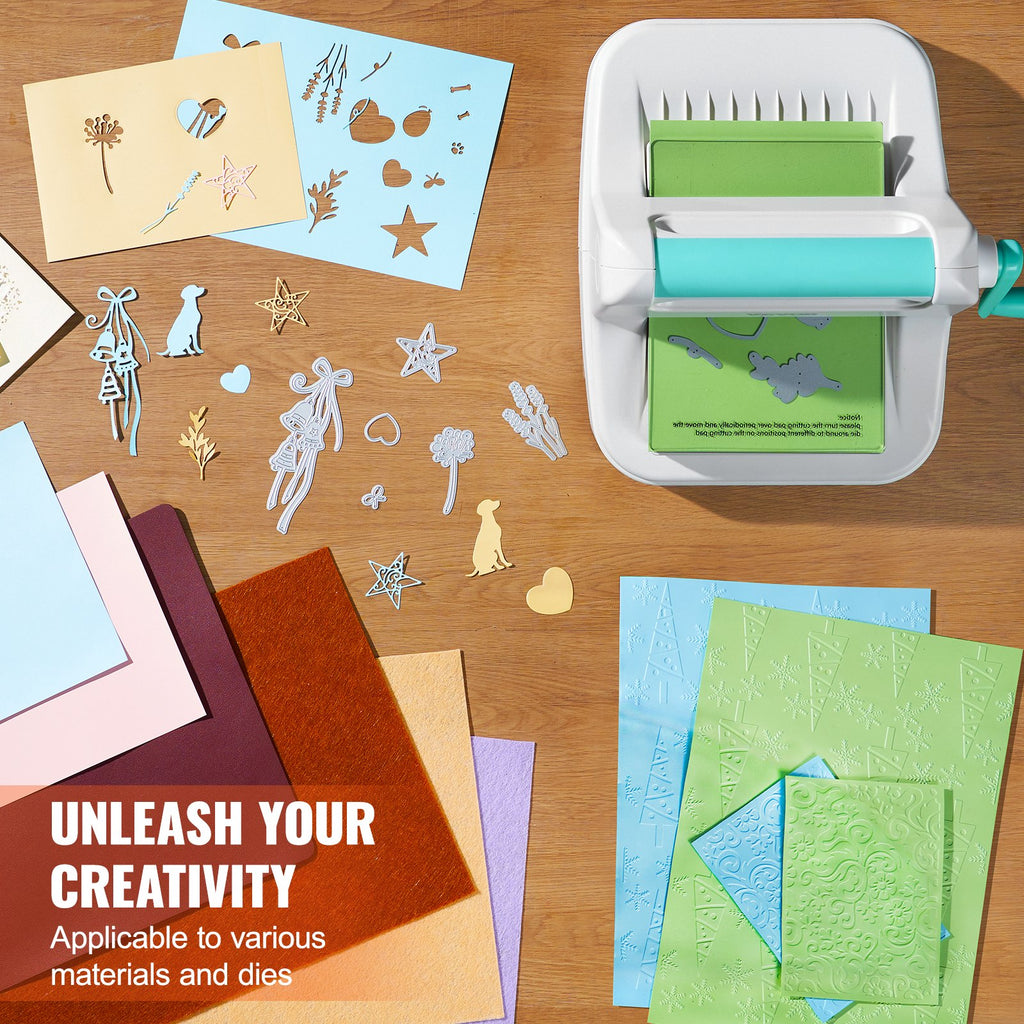 Manual Die Cutting & Embossing Machine, Portable Cut Machines, 6 Inch Opening Scrapbooking Machine Full Kit Included, For Arts & Crafts, Scrapbooking, Card Making And Crafting