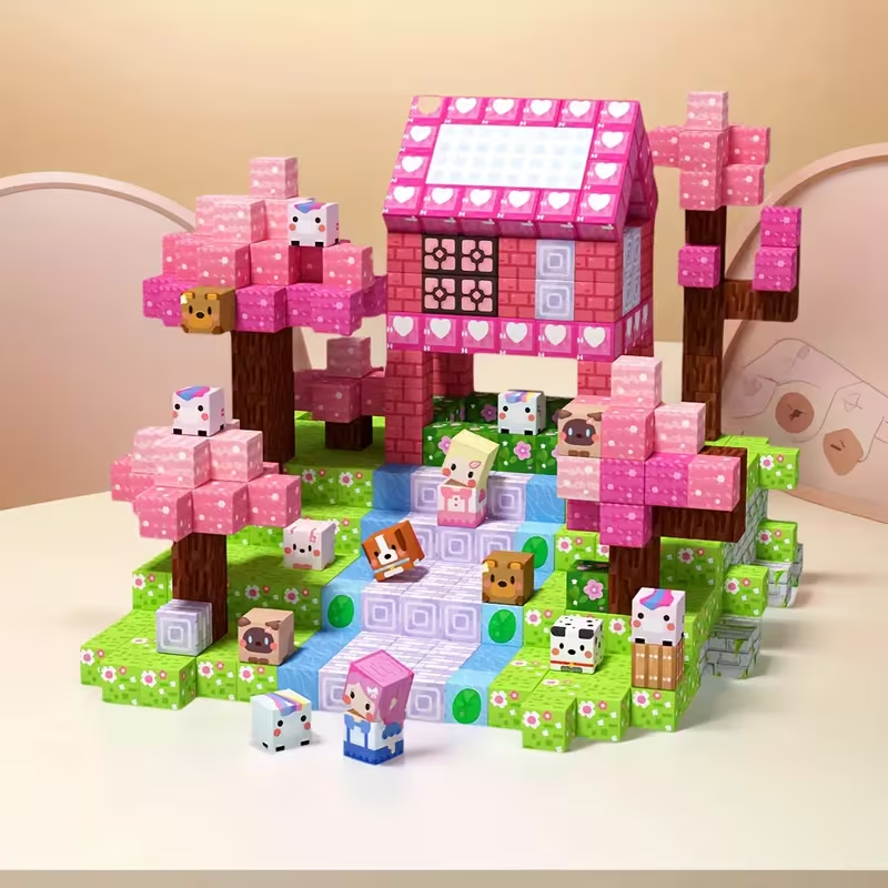 100pcs Magnetic Princess Building Blocks STEM Set