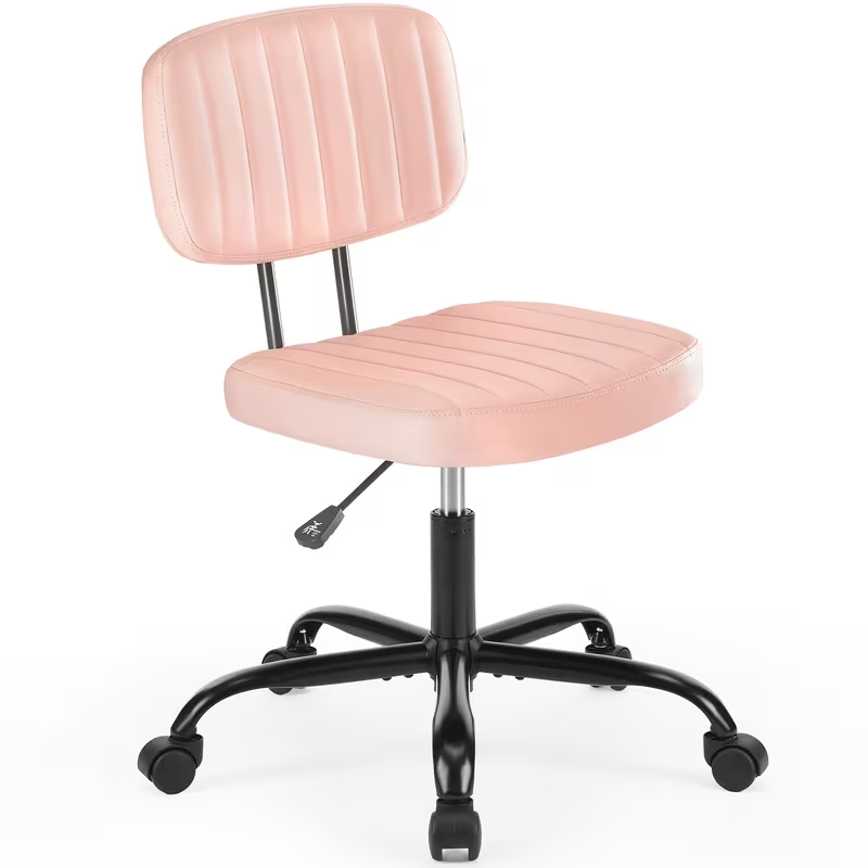 Adjustable Height Armless Office Desk Chair