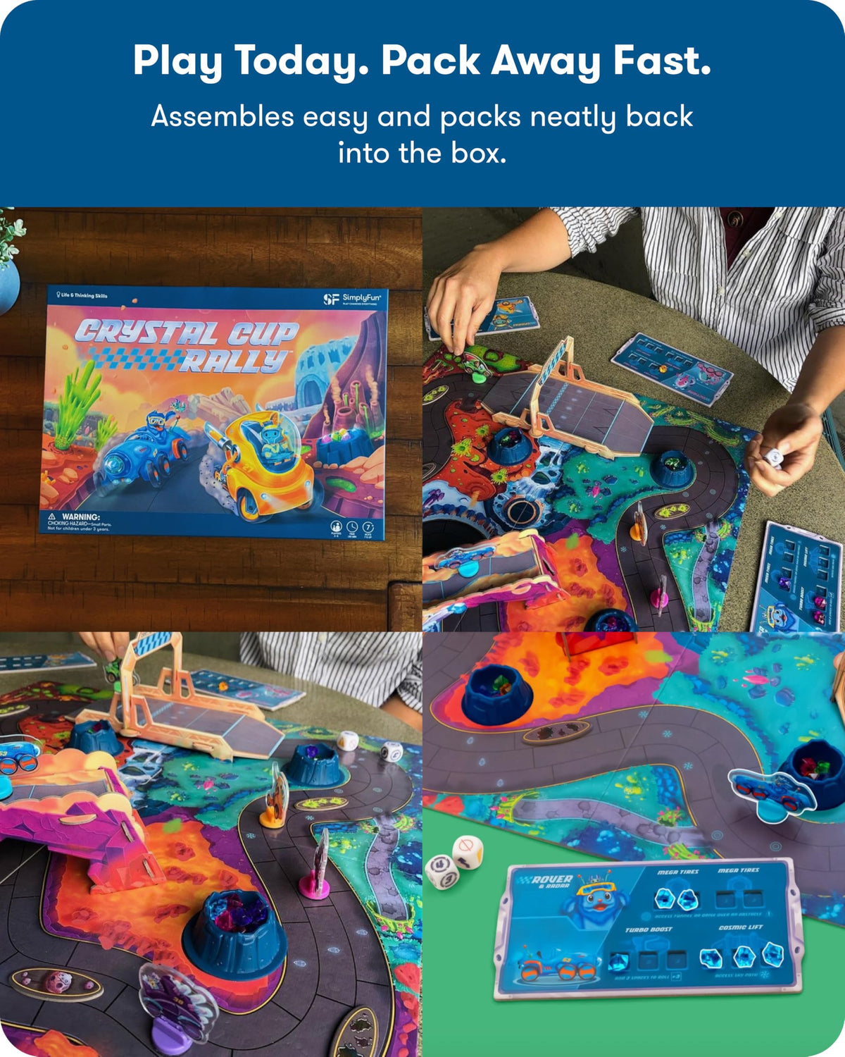 Crystal Cup Rally - Educational Kids Game - Develops Reasoning Skills, Planning, & Strategic Thinking - 2-5 Players, Ages 7 & Up
