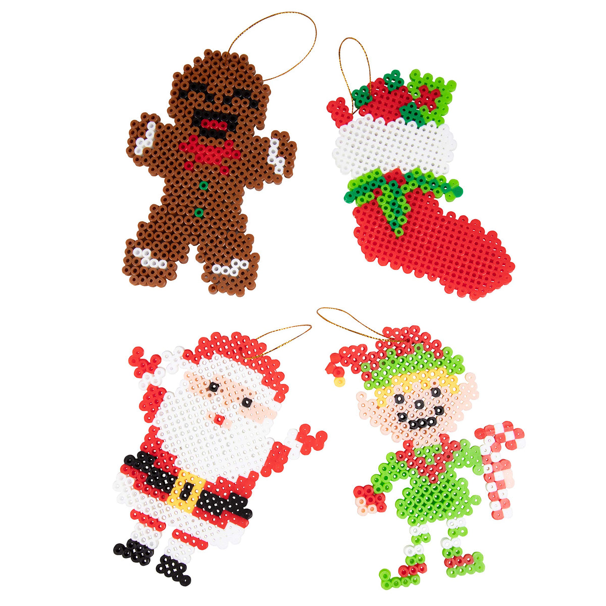 Christmas Fuse Bead Craft Kit | Create Colorful Christmas Ornaments While Building Creativity, Concentration & Fine Motor Skills
