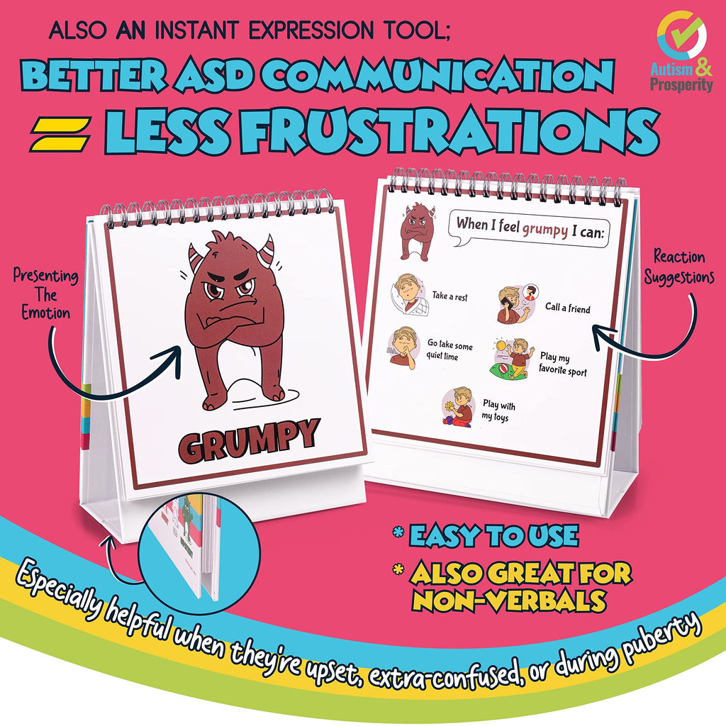 Autism & Prosperity Kids Emotions & Social Life Skills Autistic Children Set ASD Child Boys Girl Teen Learning Materials Toys Game Sensory Special Needs Age Gifts 4 5-7 8-12 Products