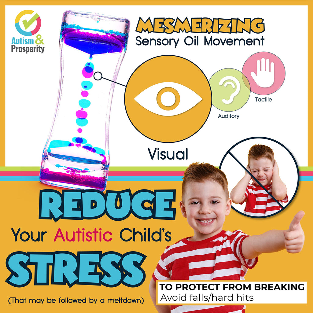 Autism & Prosperity Kids Toys All-Around Sensory Stim Alt Autistic Children Set, ASD Boys Girl Teen Rainmaker Bubbler Balls Special Needs Age 3 4 5-7 8-12 Years Old Products Gifts Game