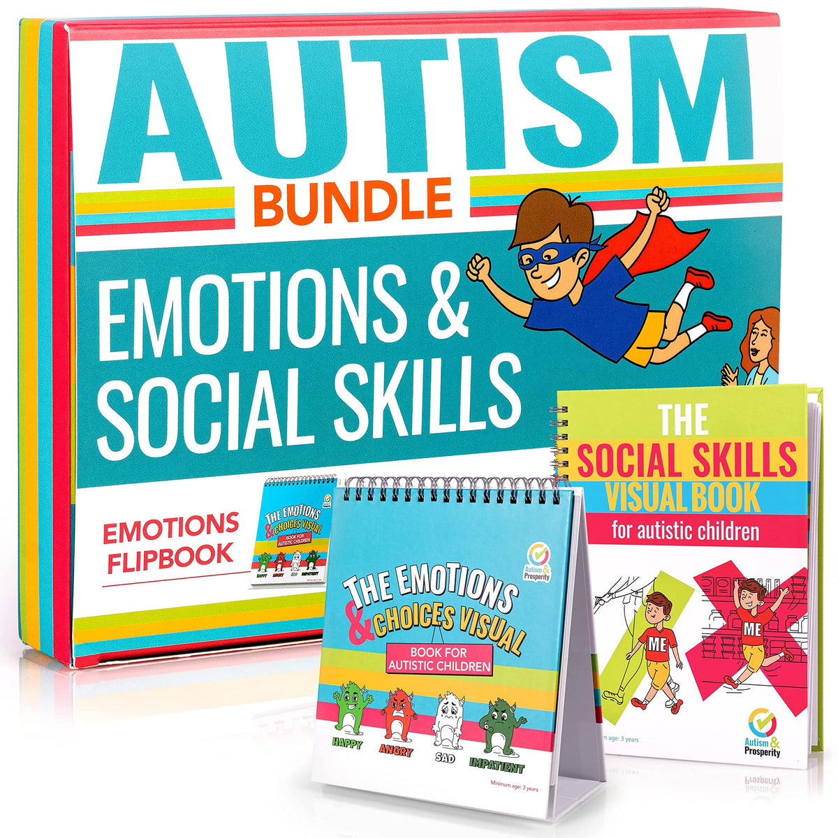 Autism & Prosperity Kids Emotions & Social Life Skills Autistic Children Set ASD Child Boys Girl Teen Learning Materials Toys Game Sensory Special Needs Age Gifts 4 5-7 8-12 Products