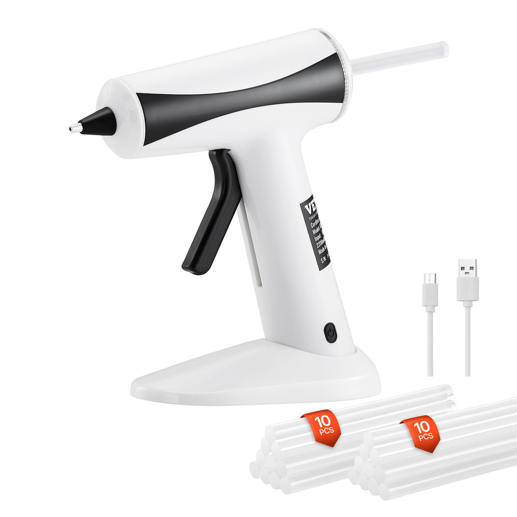 VEVOR Hot Glue Gun, Rechargeable Mini Wireless