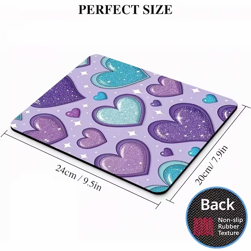 Sparkle Hearts Mouse Pad